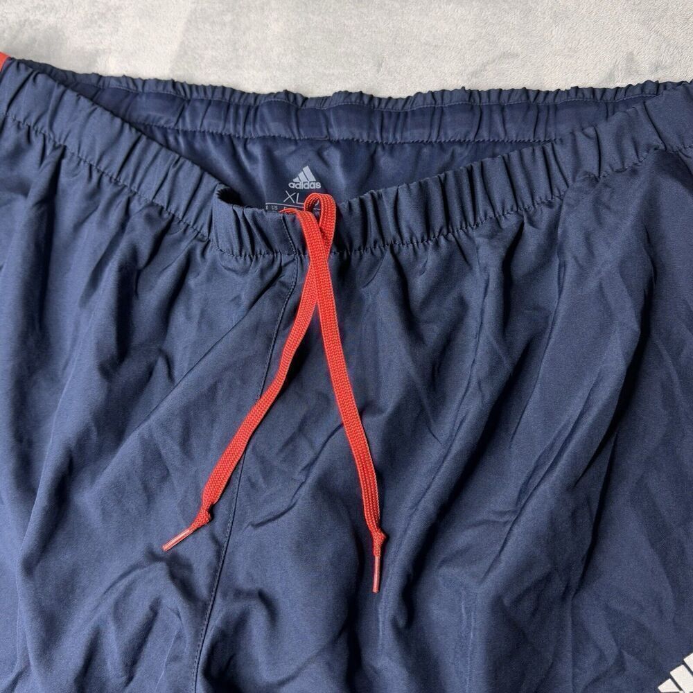 RARE Adidas Sz XL Marathon 20 Nation Running Shorts Red White Blue Aero Ready - Picture 8 of 16